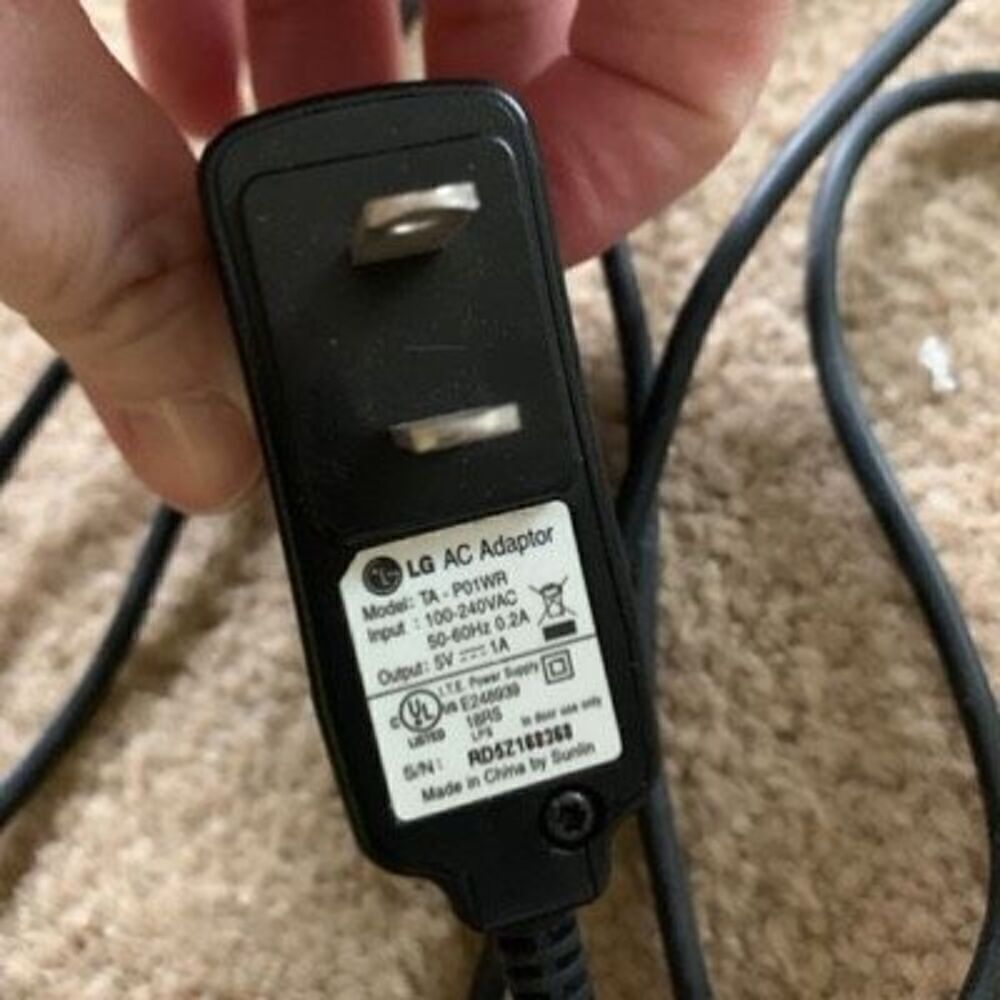 LG Cell Phone AC Adapter Model TA-P01WR
